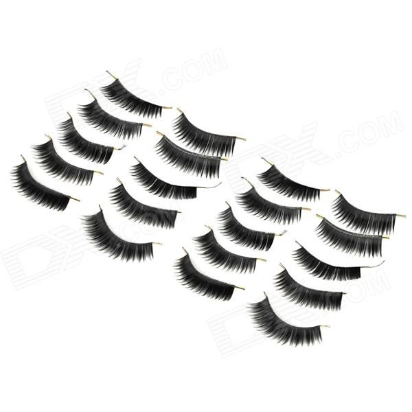 Cílios Postiços Preto 10 pares